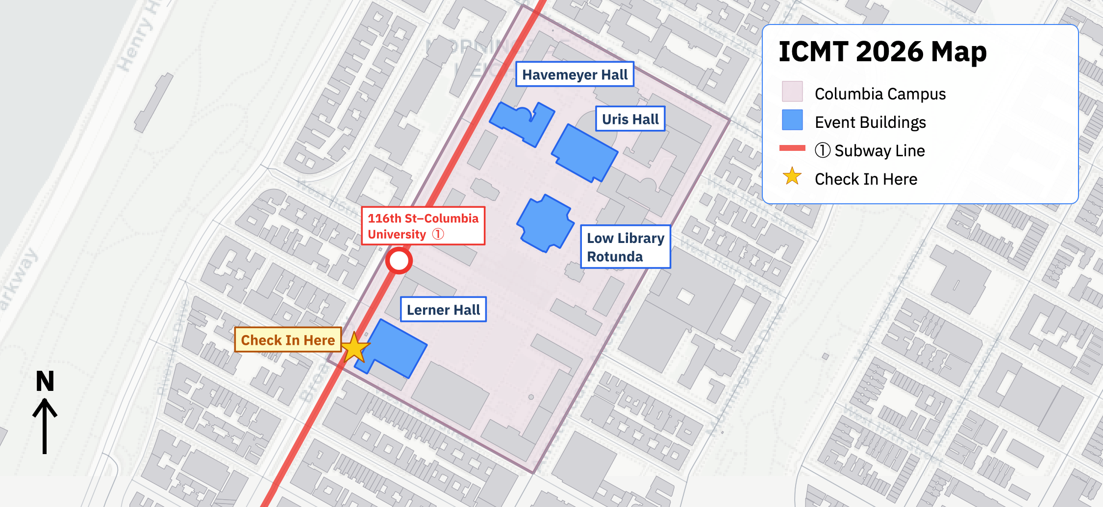 ICMT 2026 Campus Map